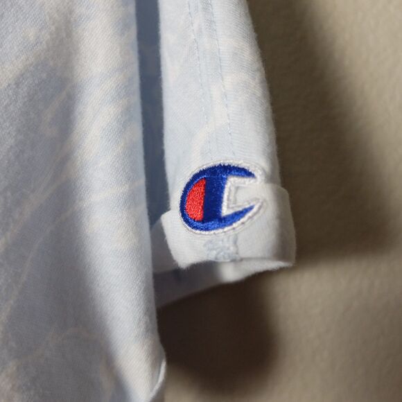 Champion Blue Tie-Front Active Shirt Size Medium - Picture 6 of 9